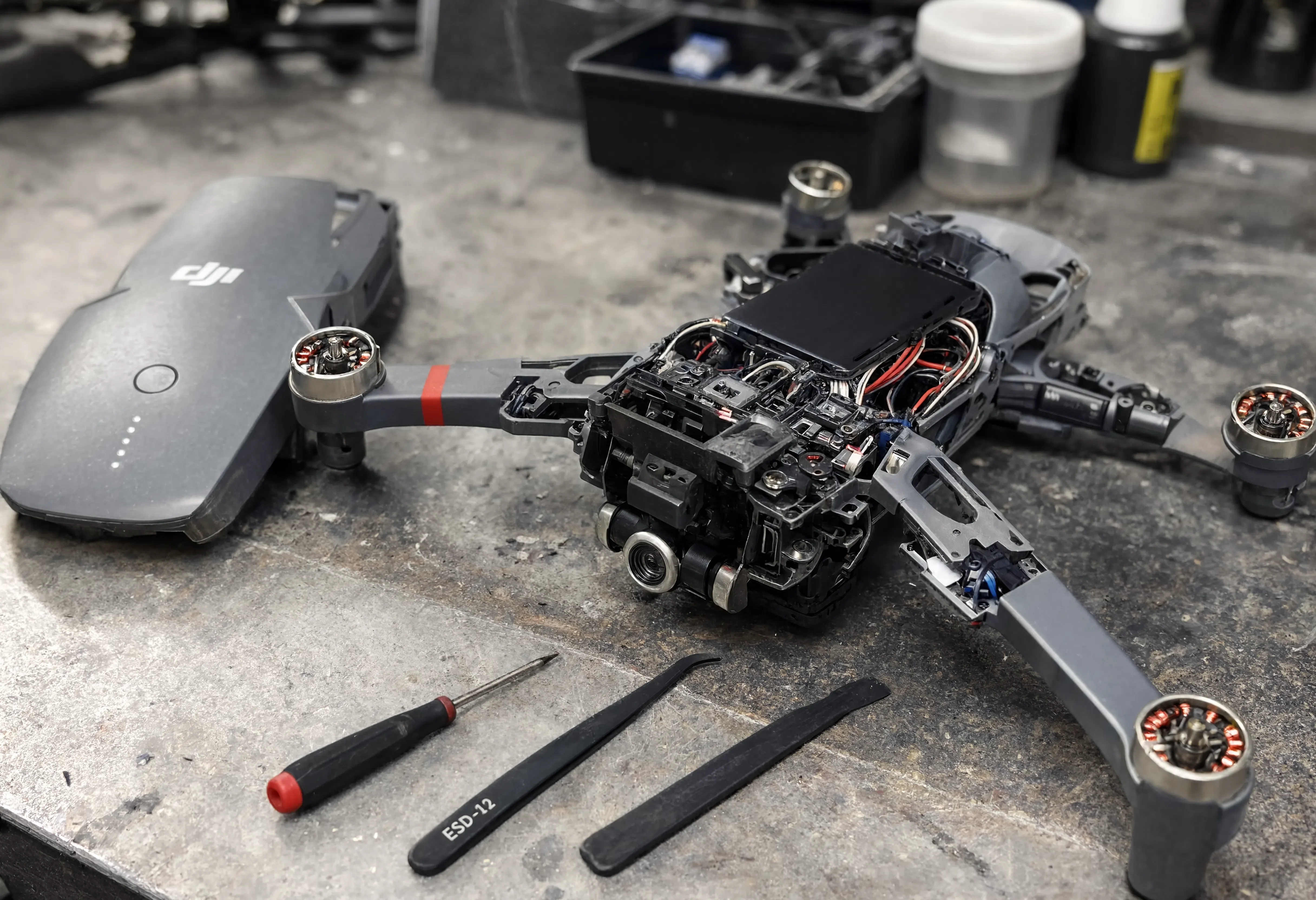 Процесс ремонта техники DJI - Фото 1